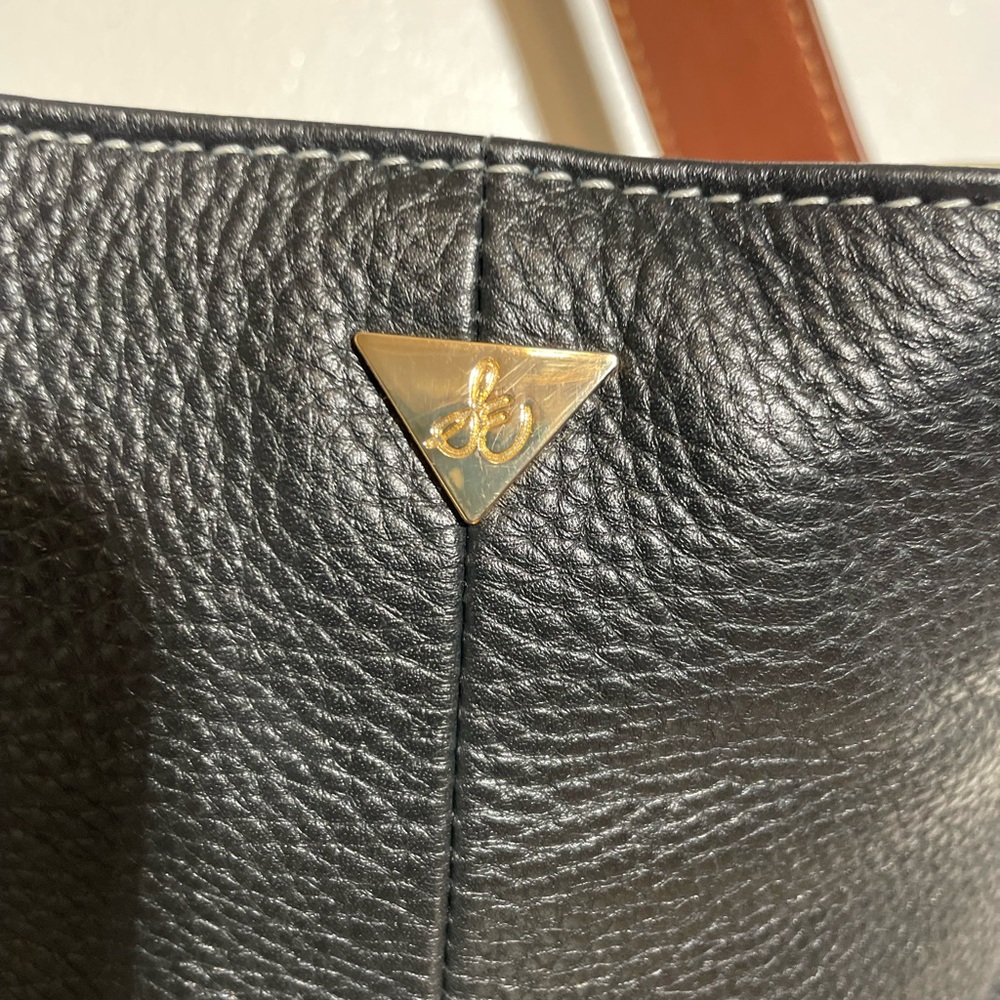 SAM EDELMAN “Audrey” 2-tone leather shoulder bag - Picture 3 of 8